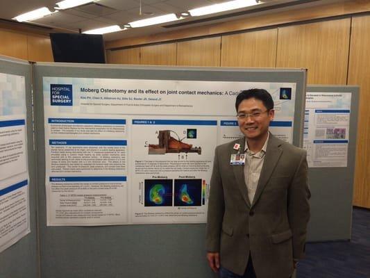 Dr.Kim's poster presentation and article published in FAI discussing the effects of Mober Osteotomy and its application for Hallux Rigidus.