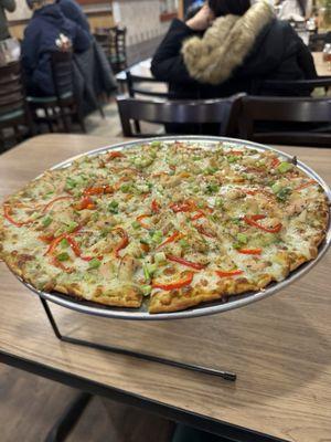 Chicken pesto pizza