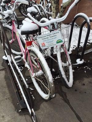 They check out bicycles--so cool!