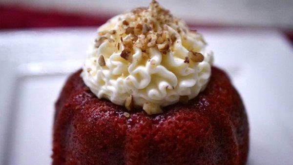 NikkiElouise's Signature Red Velvet_Mini Bundt cake  with pecans