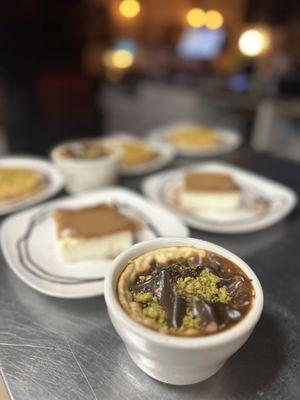 Turkish Rice Pudding , Kazandibi , Baklava