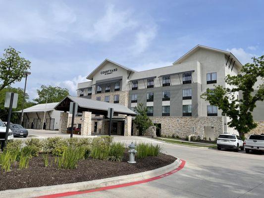 Front facade of hotel