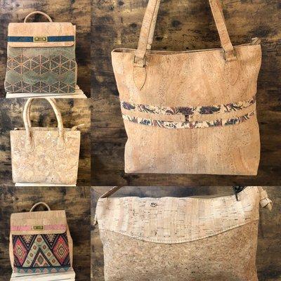 Cork handbags are available now.  Ethically sourced and stylish.