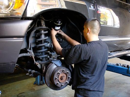 Our ASE Certified techs have the knowhow to solve your vehicles issues. We perform oil changes, brake services, and other routine services.