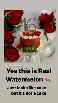 Watermelon cake