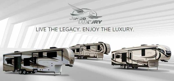 The Jayco luxury Pinnacle and North Point, awesome too of line campers