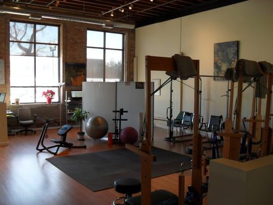 Chiropractic area.  Room for corrective exercise, adjustments, and rehabilitative traction.