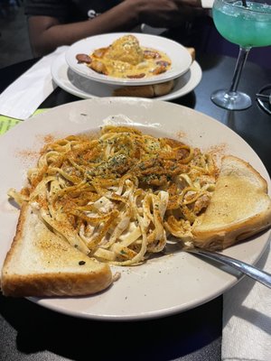 Blackened chicken Alfredo