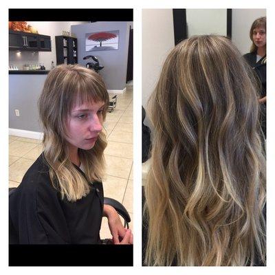 Highlights Cut and Style by our stylist Thuy