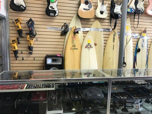 Surfboards, Guitars, Tools, Jewelry