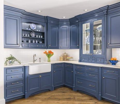 Blue English Country Kitchen