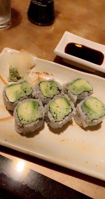 avocado and cucumber roll