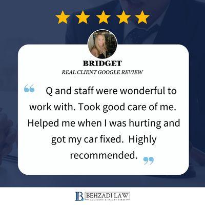 Today, we're shining the spotlight on a lovely review from Bridget: Thank you for the review!