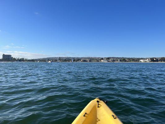 View from the kayak