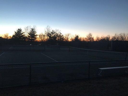 Tennis courts