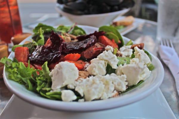 Roasted Root Salad - Beets, Goat Cheese, yum, etc