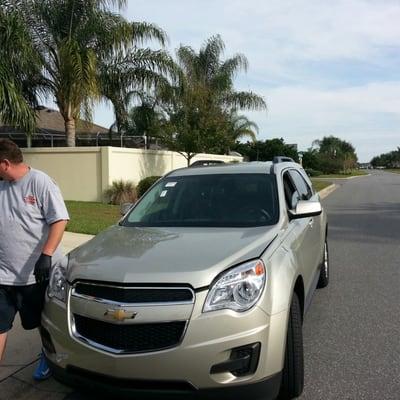 dw1932 2013 Chevrolet equinox windshield replacement in The Villages Florida