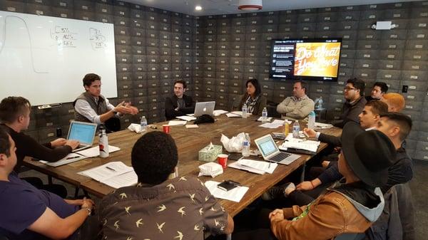 Anton Lenke, Director of Sales Development at Talkdesk, visiting cohort 4.