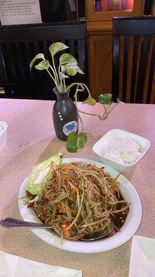 Lao style papaya salad