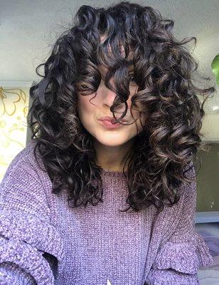 Custom Curly haircut and Malibu Mineral detox