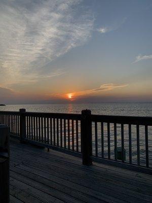 View from the patio while you wait to be called for restaurant seating.