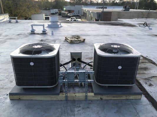 Commercial rooftop installation