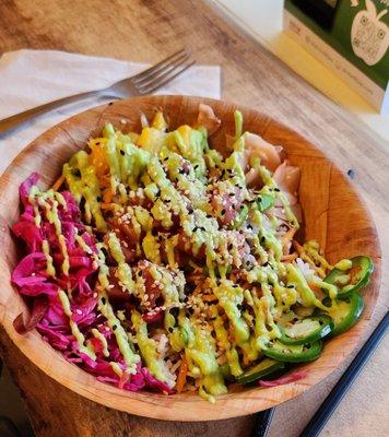 Spicy tuna poke bowl