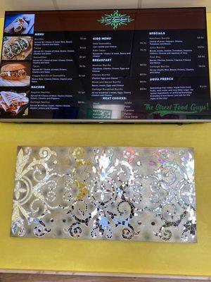 The menu