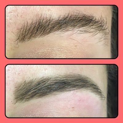 Before and after brows :)