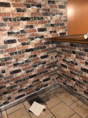 A B4 kitchen wall (Bricks Wall Paper)