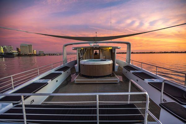 Top Deck of The Nerissa Yacht