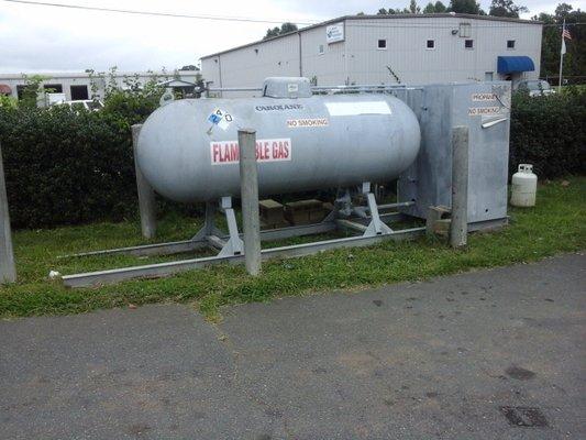 Alexanders Automotive & Towing  is a propane filling station. Unlike trade in cylinders ours are 100% refilled.