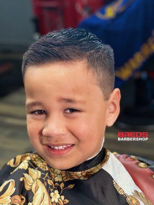 Kids are welcome .haircut by Jaydakris  book your appointments www.bredsbarbershop.com