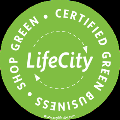 LifeCity Certified Green Business. Green Card Benefit: Free intake meeting ($20 Value)