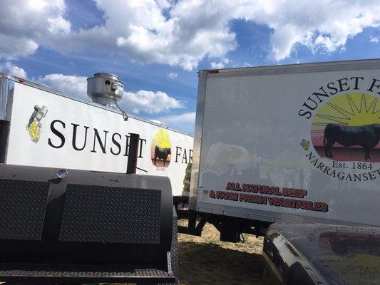 Sunset Farm's food truck at Rhythm and Roots