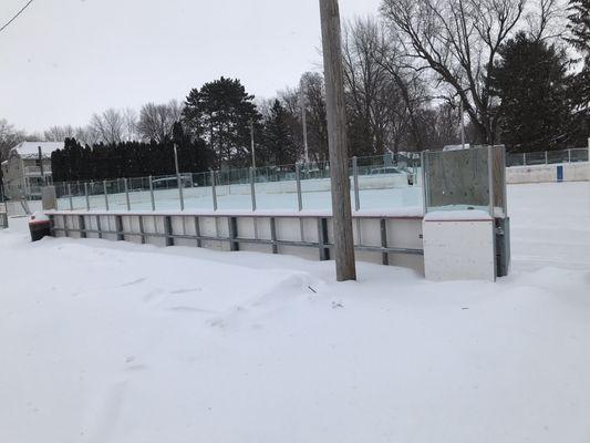 The outside rink