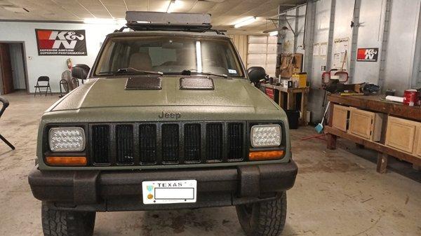 Armor Coat on a 97 Jeep XJ Sport