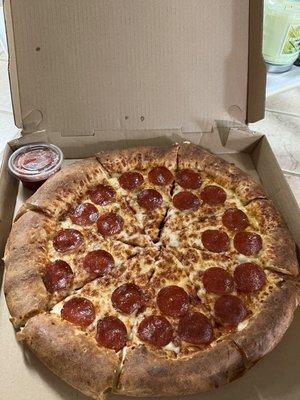 Cheese Stuff Crust Pepperoni Pizza