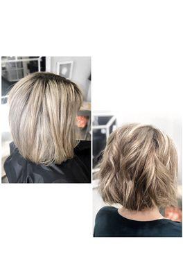 Adding dark blonde to add depth to over blonde hair