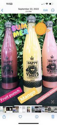 Happy_daze drinks fruit punch, mango, strawberry lemonade