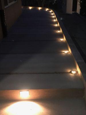 Landscaping lighting.