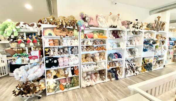 The largest selection of Jellycat plush in the area.