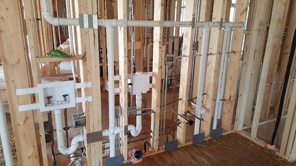 Plumbing of whole new home in Downers Grove!