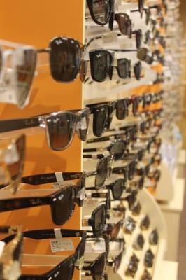 Next door, Sears Optical offers a wide selection of frames and sunglasses in addition to contact lenses.