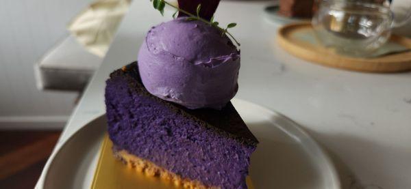 Ube Basque Cheesecake