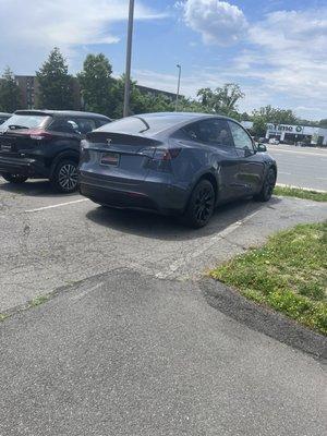 2022 Model Y. Priced almost higher then new almost after rebates. This dealership is shadyyyyyyyyy.