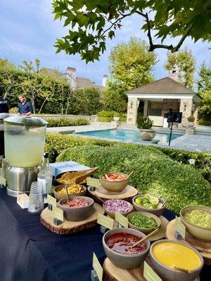 Salsa bar and all the fixings