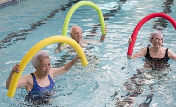 Water Aerobics in the pool