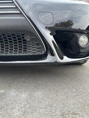 Beautiful repair of my bumper!