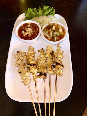 Chicken Satay - Indonesian but seen in a lot of Thai restaurants.